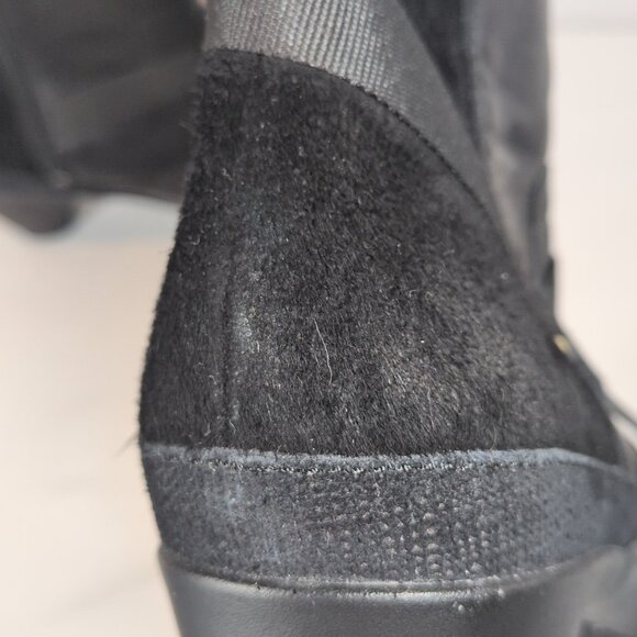 Merrell Evera Fade Black Leather Ankle Boot Side Zip Women 9 Heel Booties - Picture 16 of 16